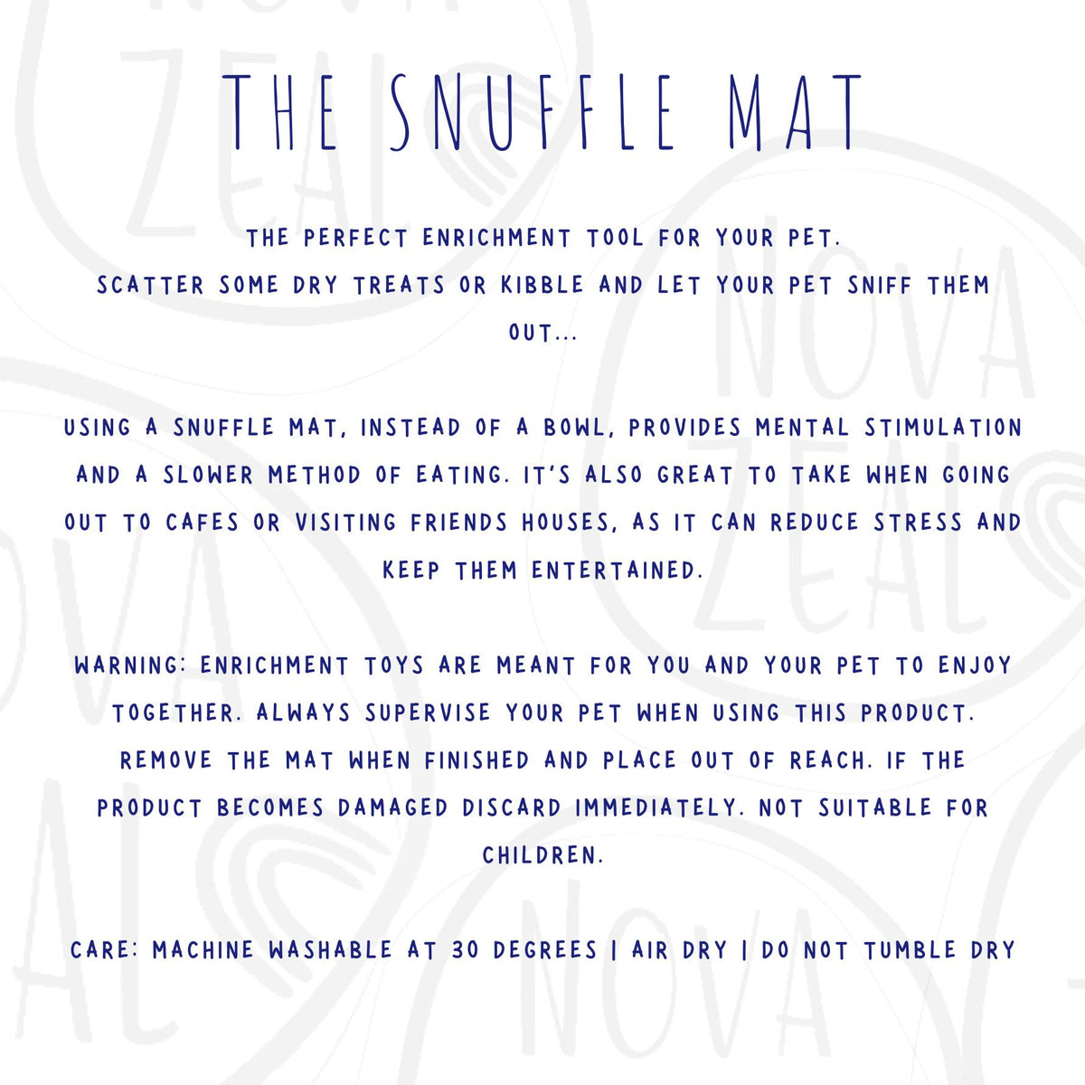Guide showing how to use a snuffle mat for dogs to provide mental stimulation and reduce boredom