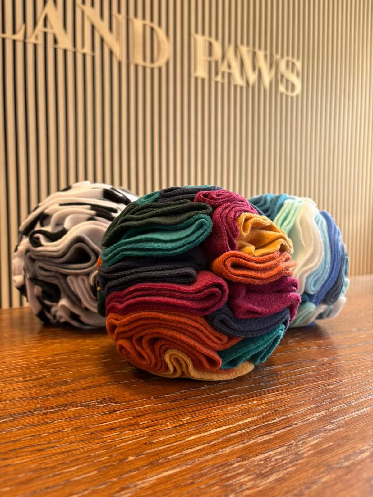 Nova Zeal Snuffle Balls displayed at Highland Paws pet shop in Helmsdale.